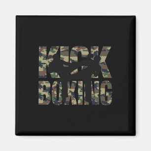 Kickboksen Grunge Design Gevecht Tussen Twee Kickb Magneet