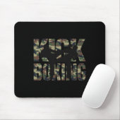 Kickboksen Grunge Design Gevecht Tussen Twee Kickb Muismat (Met muis)
