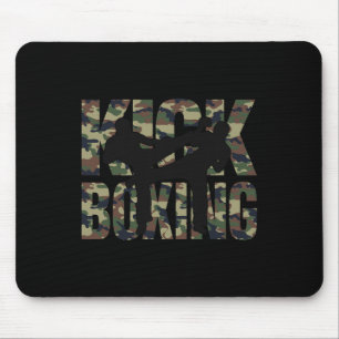 Kickboksen Grunge Design Gevecht Tussen Twee Kickb Muismat