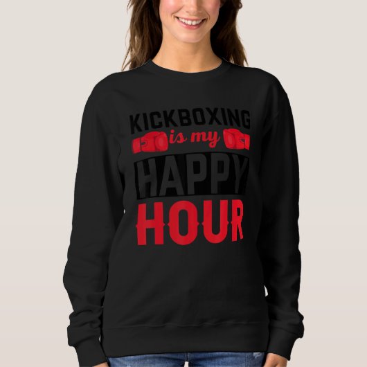 Kickboksen Happy Hour Boksen Trui (Voorkant)
