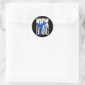 Kickboksen Highkick Ronde Sticker (Tas)