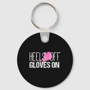 Kickboksen Hoge Hakken Handschoenen Aan Shirt Sleutelhanger