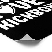 Kickboksen Ik hou van Kickboksen Kickbokser Poster (Hoek)