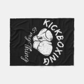 Kickboksen is mijn ding fleece deken (Voorkant (Horizontaal))