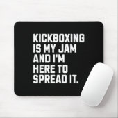 Kickboksen is mijn ding Grappige kickbokser Vechtk Muismat (Met muis)