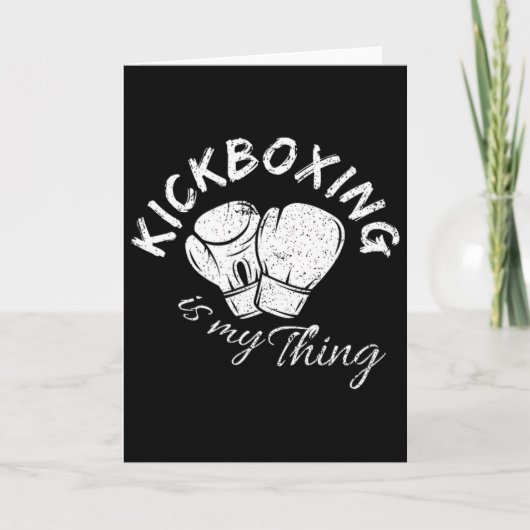 Kickboksen is mijn ding kaart (Voorkant)