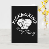 Kickboksen is mijn ding kaart (Gele Bloem)