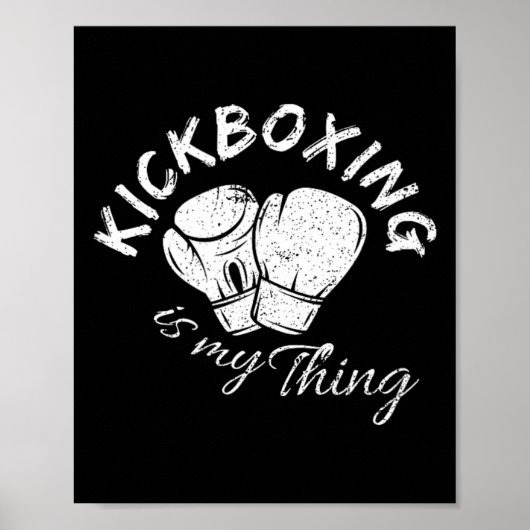 Kickboksen is mijn ding poster (Voorkant)