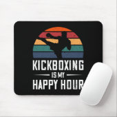 Kickboksen is mijn happy hour grappig kick boksen muismat (Met muis)