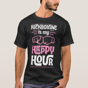Kickboksen is mijn happy hour grappige gemengde ve t-shirt