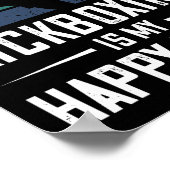 Kickboksen is mijn happy hour grappige kickboksen poster (Hoek)