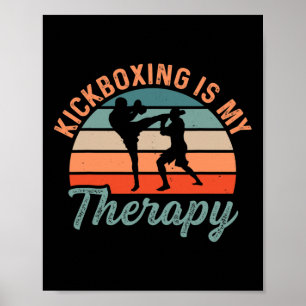 Kickboksen Is Mijn Therapie Boksen Sporten Kick Poster