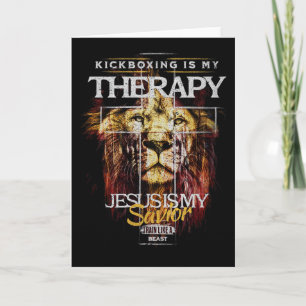 Kickboksen is mijn therapie Jezus mijn redder Mma Kaart