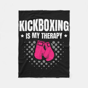 Kickboksen Is Mijn Therapie Vechtkunsten Voor Een Fleece Deken