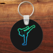 Kickboksen Karate Kickbokser Taekwondo Kinderen Ma Sleutelhanger (Voorkant)