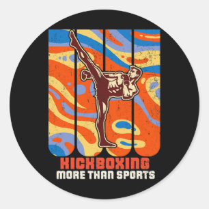 Kickboksen Karate Taekwondo Martial Arts Training Ronde Sticker