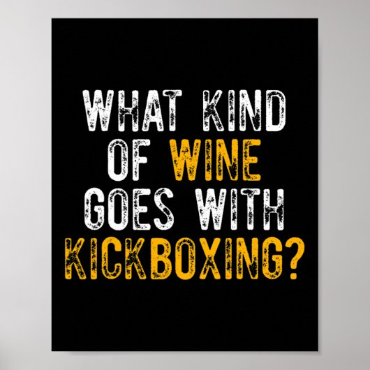 Kickboksen Kick Boksen Workout _1  Poster (Voorkant)