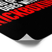 Kickboksen Kick Boksen Workout _4  Poster (Hoek)