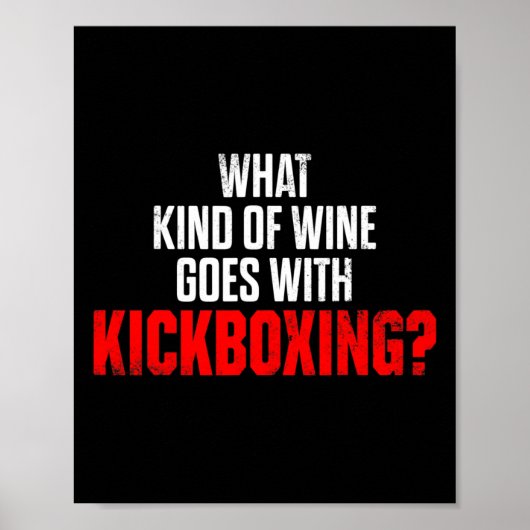 Kickboksen Kick Boksen Workout _4  Poster (Voorkant)