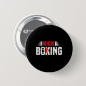 Kickboksen Kickboksen Bokkers Kickboksers Vechtkun Ronde Button 5,7 Cm (Voorkant /achterkant)