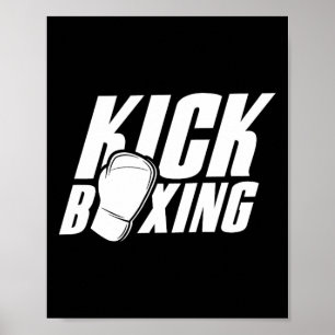 Kickboksen Kickbokser Kickbox Kick Boksen Vechtkun Poster