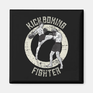 Kickboksen Kickbokser Vechtkunst Cool Mma Vechters Magneet