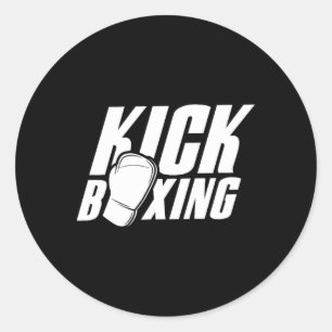Kickboksen Kickboxer Kickbox Kick Boksen Vechtkuns Ronde Sticker