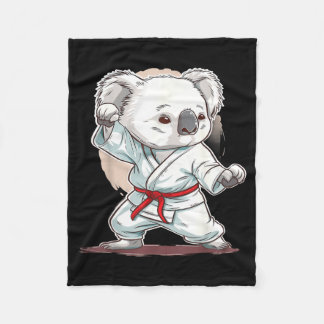 Kickboksen Koala Martial Arts Karate Jiu-Jitsu MMA Fleece Deken
