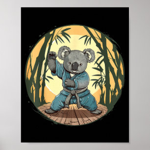 Kickboksen Koala Martial Arts Karate Jiu-Jitsu MMA Poster