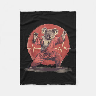 Kickboksen Koala Taekwondo Karate MMA Grappig Fleece Deken