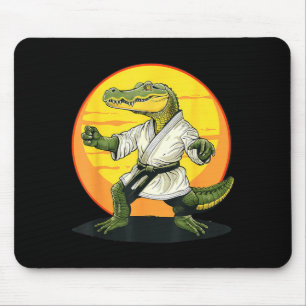 Kickboksen Krokodil Taekwondo Karate MMA Grappig Muismat
