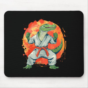 Kickboksen Krokodil Taekwondo Karate MMA Grappig Muismat