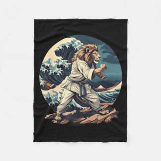 Kickboksen Leeuw Golven Taekwondo Jiu-Jitsu Mma Le Fleece Deken