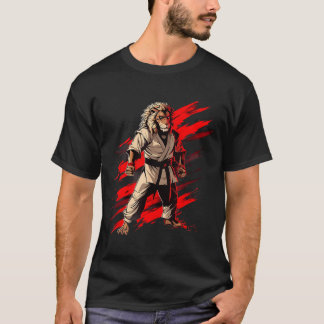 Kickboksen Leeuw Kunstwerk Taekwondo Mma Judo Mart T-shirt