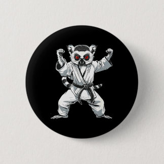 Kickboksen Lemur Vechtkunst Karate Jiu-Jitsu MMA Ronde Button 5,7 Cm