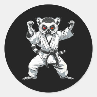 Kickboksen Lemur Vechtkunst Karate Jiu-Jitsu MMA Ronde Sticker