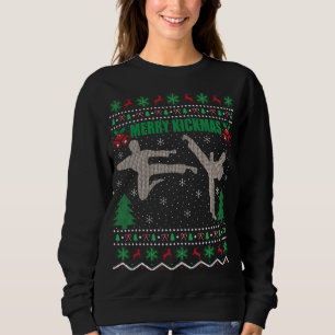 Kickboksen liefhebber Xmas Gift Lelijke Merry Kick Trui