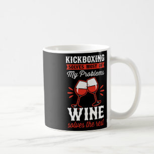 Kickboksen lost de meeste van mijn problemen op. W Koffiemok