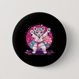 Kickboksen Luipaard Taekwondo Karate Mma Vechtkuns Ronde Button 5,7 Cm