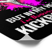 Kickboksen Luister Kick Boksen Workout Poster (Hoek)