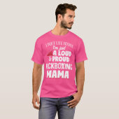 Kickboksen mama luid en trots mama t-shirt (Voorkant volledig)