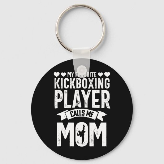 Kickboksen Mama Moeder Grappig Vechtkunst Karate M Sleutelhanger (Voorkant)