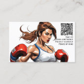 Kickboksen Martial Arts Instructeur Visitekaartje (Achterkant)