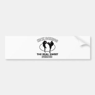 Kickboksen Martial Arts Ontwerpen Bumpersticker