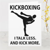 Kickboksen Martial Arts Vechters Kickboksen Kaart (Gele Bloem)