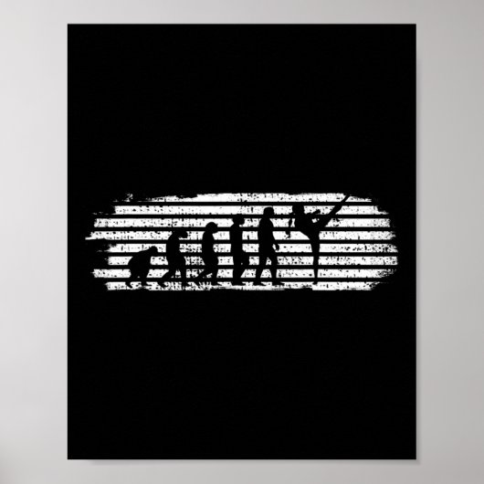 Kickboksen Meisje Kickbokser Evolutie Grappig Poster (Voorkant)