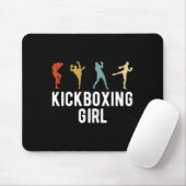 Kickboksen Meisje Kickboxer  Muismat (Met muis)