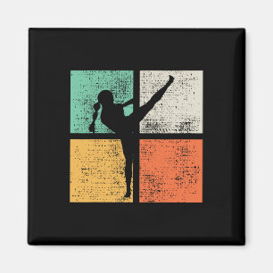 Kickboksen Meisje Muay Thai Kickboxer Magneet