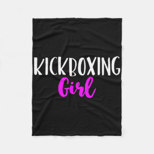 Kickboksen Meisje Vrouwen Grappig Kickbox Schattig Fleece Deken