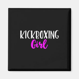 Kickboksen Meisje Vrouwen Grappig Kickbox Schattig Magneet
